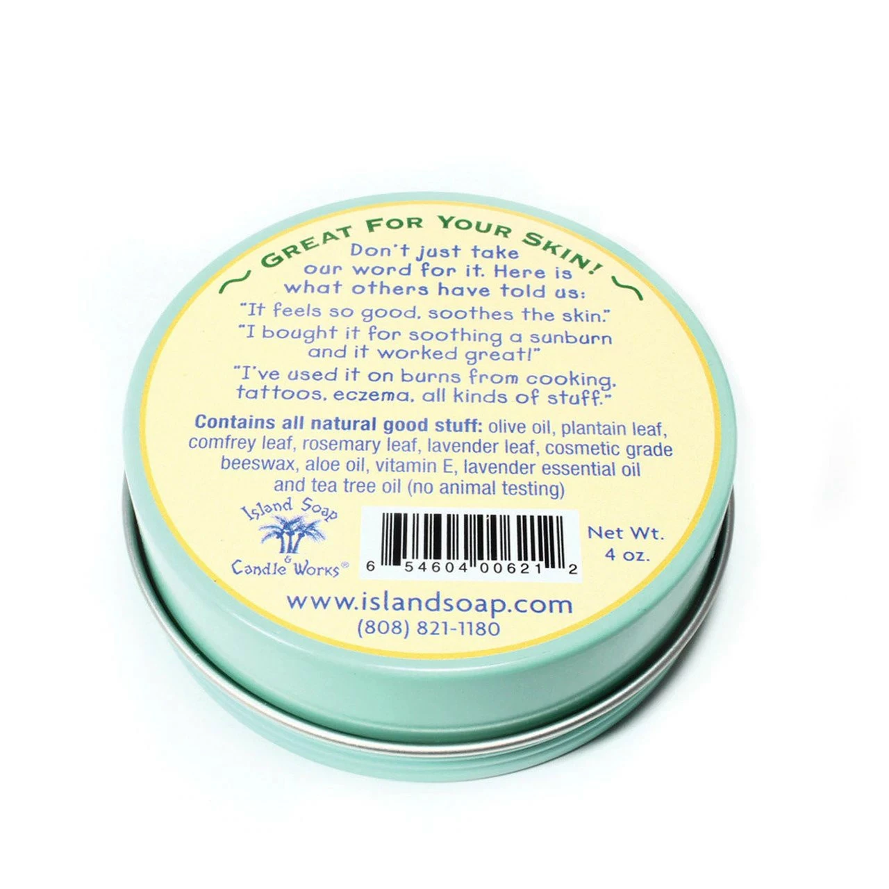 Island Soap Surfer's Salve 4oz Tin - Image 3