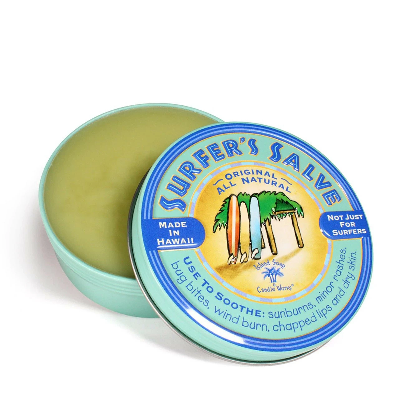 Island Soap Surfer's Salve 4oz Tin - Image 2
