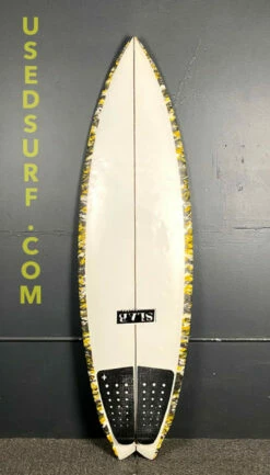 5'7" Slab "Twin" 27.76 L Used Surfboard #37364