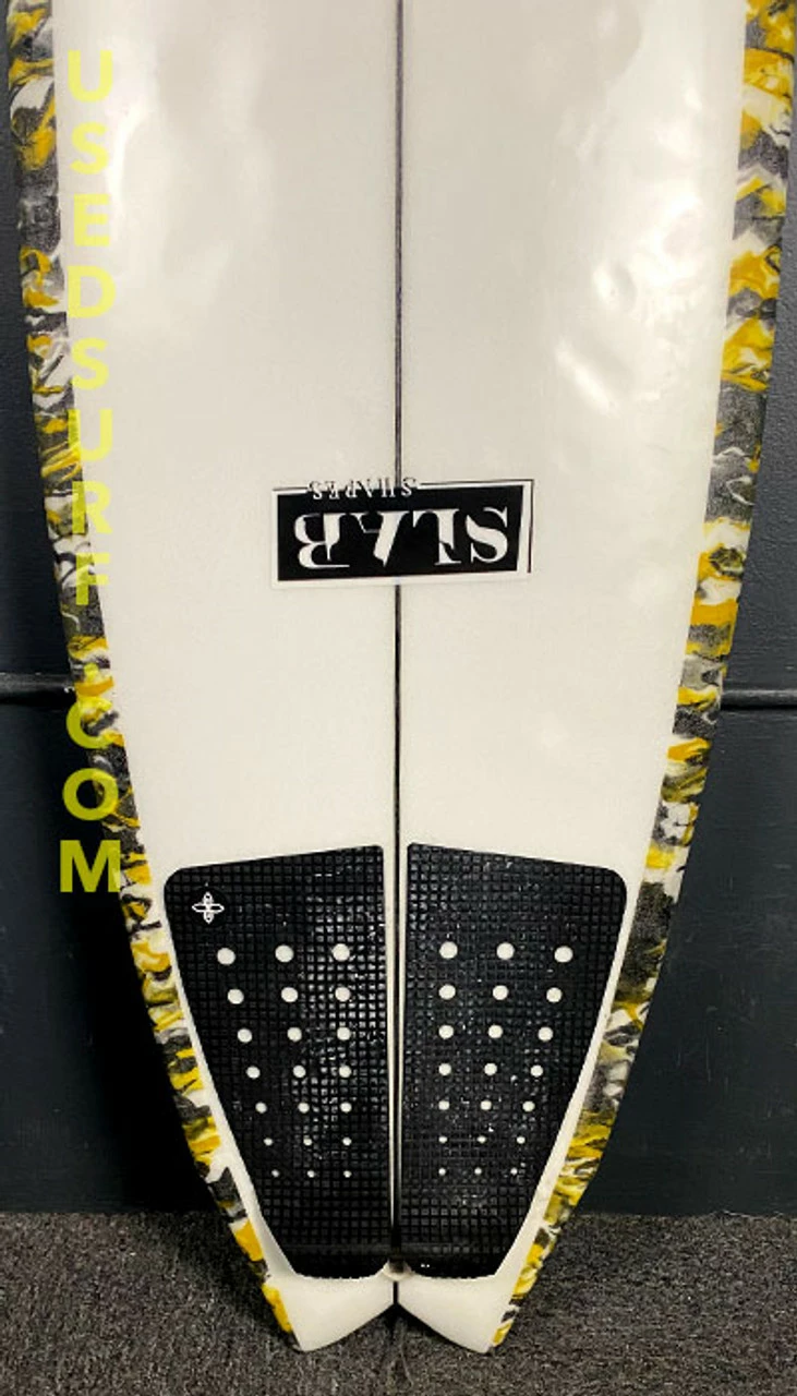 5'7" Slab "Twin" 27.76 L Used Surfboard #37364 - Image 4